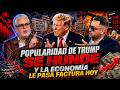 POPULARIDAD DE TRUMP SE HUNDE Y LA ECONOMÍA LE PASA FACTURA HOY