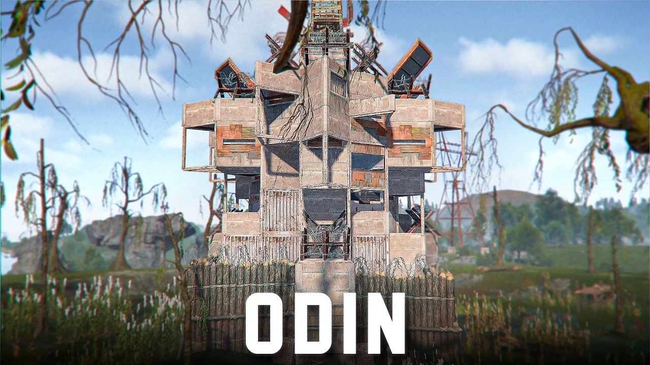 ODIN. Мини-база для онлайн-защиты с открытым ядром и двумя тайниками — дизайн базы Rust.