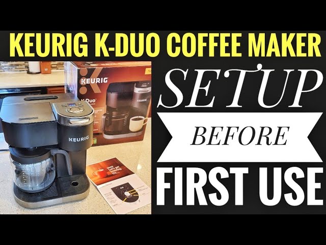 SETUP BEFORE FIRST USE FarberWare Dual Brew Coffee Maker K Cup pod Machine  Rinse Before First Coffee 