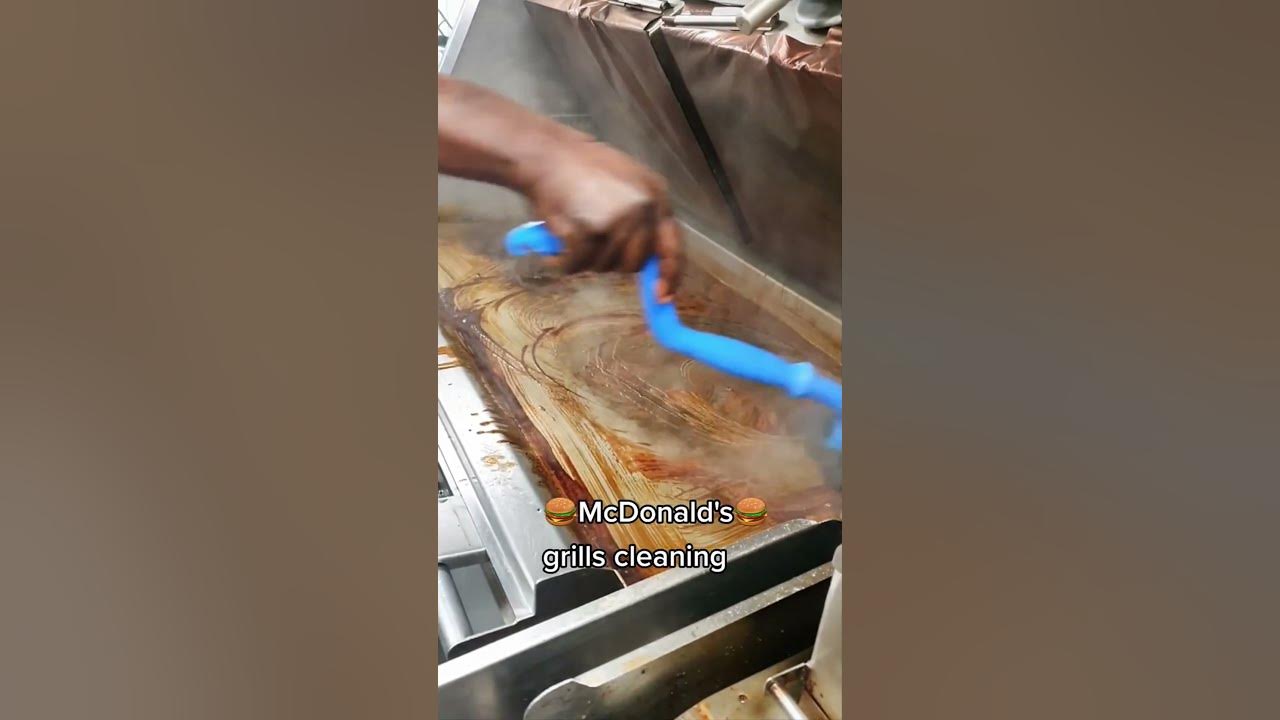 McDonalds Grill Cleaning Satisfying YouTube