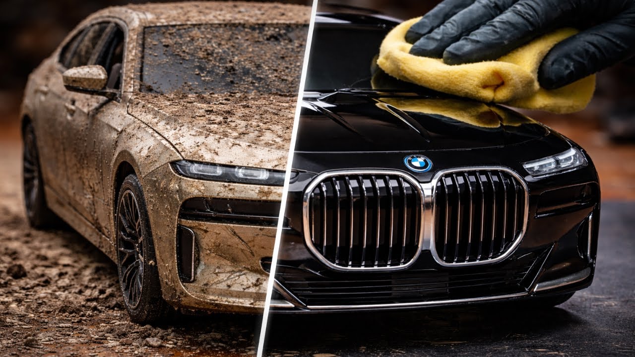 Abandoned BMW i7 Series Model Car Restoration