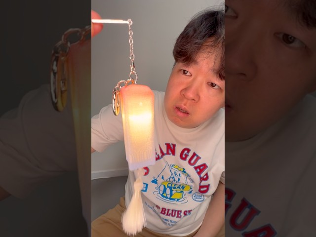 맘스터치 한정판 청사초롱 키링 실물 퀄리티 미쳤음;;