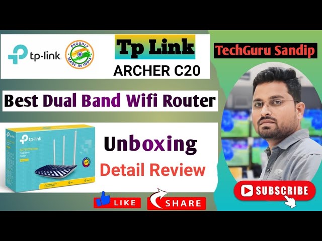 Buy TP-Link AC750 Dual Band Wireless Cable Router, 4 10/100 LAN + 10/100  WAN Ports, Support Guest Network and Parental Control, 750Mbps Speed Wi-Fi,  3 Antennas (Archer C20) at Best Price on Reliance Digital