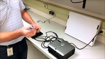 Dell Venue attaching to a projector