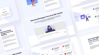 Part 2: Image Downloader Website Landing Page UIUX Design | Adobe XD Tutorial