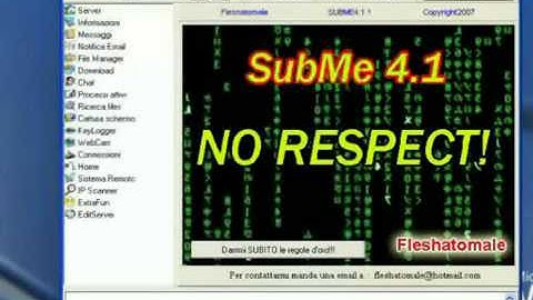 Attacco HACKER con SUBME 411