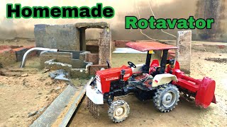 Swaraj 855 Tractor model with Homemade Rotavator