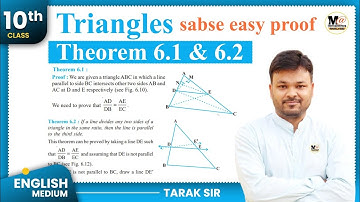 Class 10 theorem 6.1 & 6.2 proof | Thales Theorem proof | converse of Thales theorem proof | Bpt