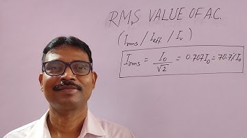 RMS/EFFECTIVE/VIRTUAL VALUE OF ALTERNATING CURRENT | Class-XII, Physics, Chapter-7 | Nidhi Sahoo