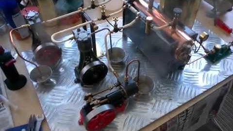 Stuart 500 series boiler running 3 engines at the same time