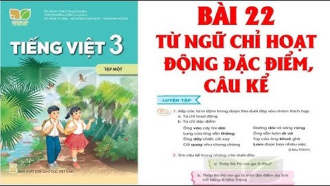 TIẾNG VIỆT LỚP3:BÀI 22:TỪ NGỮ CHỈ HOẠT ĐỘNG ĐẶC ĐIỂM, CÂU KỂ  SÁCH KẾT NỐI (HAY NHẤT)