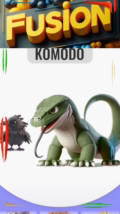 gagak + komodo #gagak #komodo #burung #komodo #animash #fusion #animals