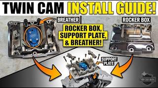 How To Install Rocker Box, Rocker Support Plate And Head Breather On A Twin Cam Harley.