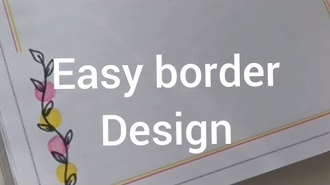 Easy border design🧚‍♀️ @rangallyritu  #beautifulborderdesign #projectworkdesigns #borderdesigns #how