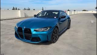 Tour the 2024 M4 Competition in individual Atlantis Blue | 4K