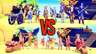 PIRATE TEAM vs FARMER TEAM #43 | TABS - Totally Accurate Battle Simulator