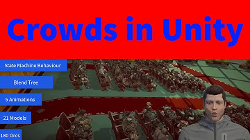 Creating an Animated  Crowd in Unity | Crowds with Animation Blend Trees | #Unity #GameDev #Tutorial