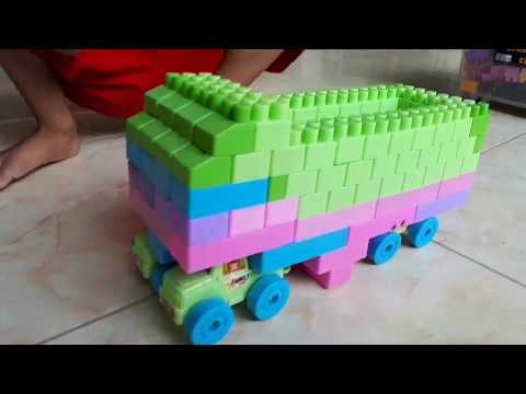 Cara Membuat Truk Dari Lego Block || Anak Kreatif || Anak Ceria || Permainan Bongkar Pasang