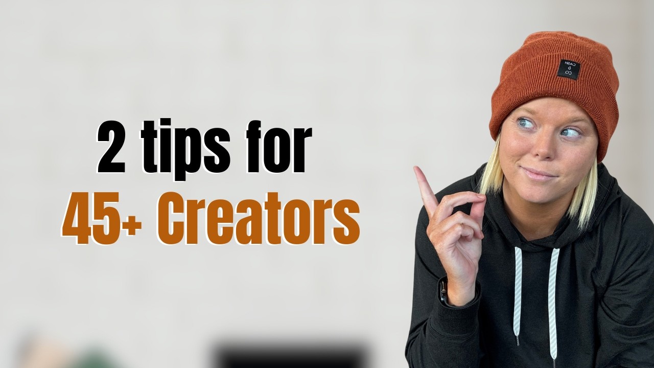 2 эффективных совета для людей старше 45 лет, желающих стать создателями контента (подписчики не ...