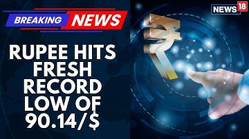 Roepie bereikt nieuw dieptepunt van 90,14/$ | Daling voor zesde sessie op rij | News18