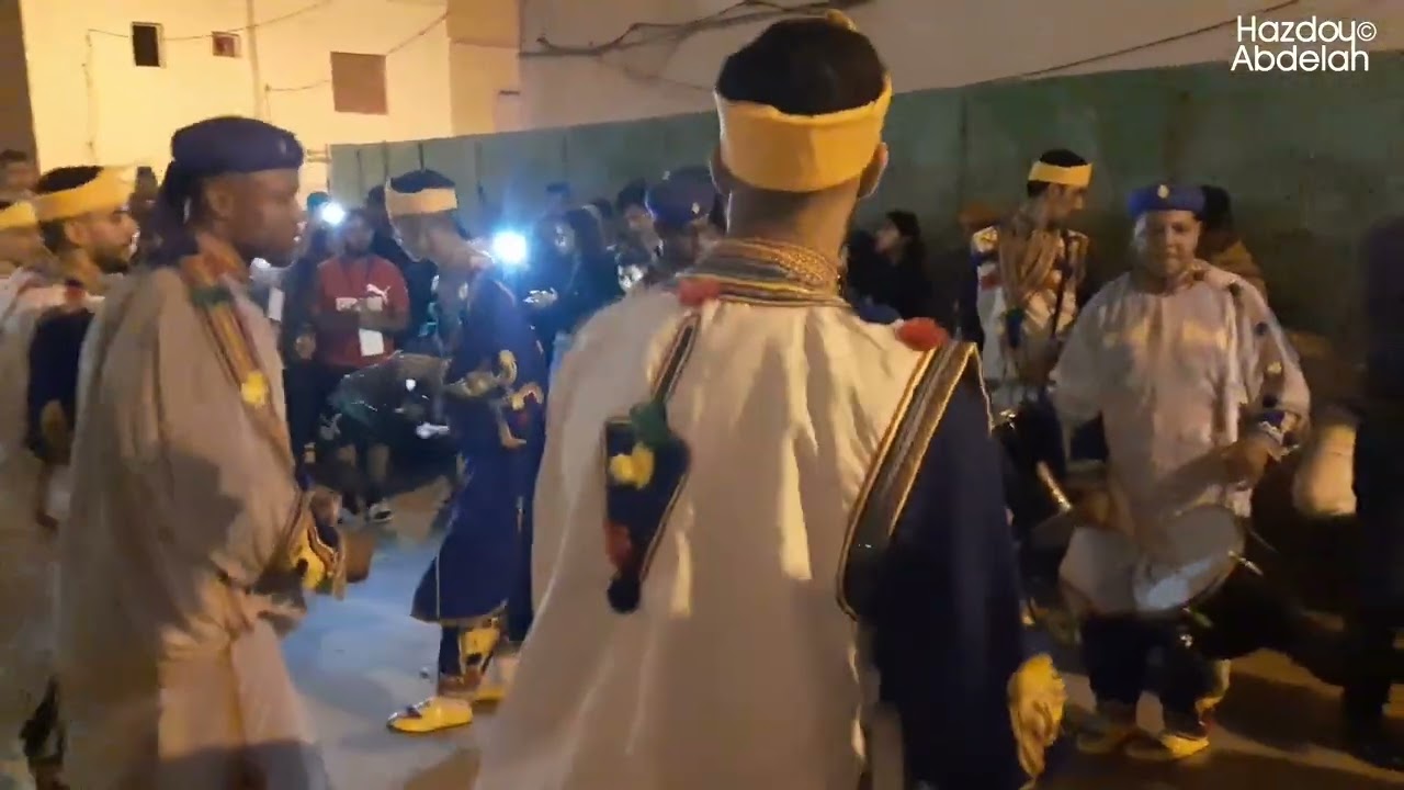 ⭕ابناء حي سيدي يوسف أكادير يحتفلون كعادتهم كل سنة بكرنفال بوجلود تحت نغمات مجموعة اسمكان اسمون 😍