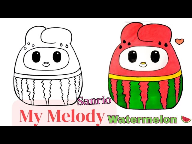 How to draw My Melody - Sanrio 