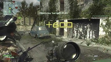 MW3 2 Crossmap Throwing Knives on the Same Guy in 1 Game