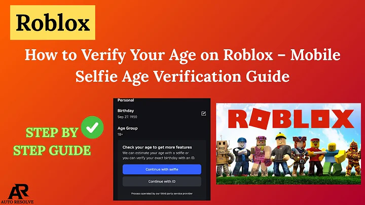 How to Verify Your Age on Roblox – Mobile Selfie Age Verification Guide