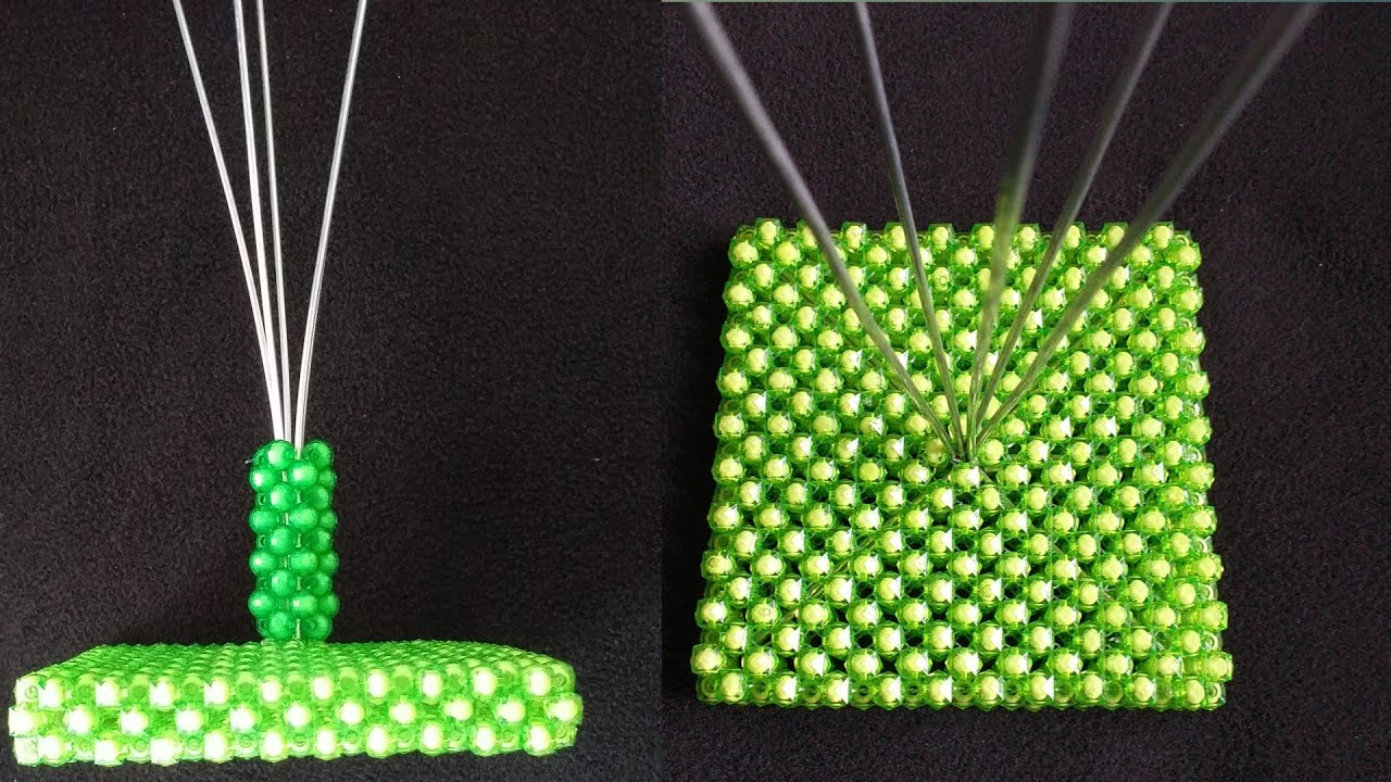 পুতির গাছের বিট তৈরি টিউটোরিয়াল/গাছের বেস/গাছের গুড়া/ কাজ/How To Make Beaded tree setting tutorial