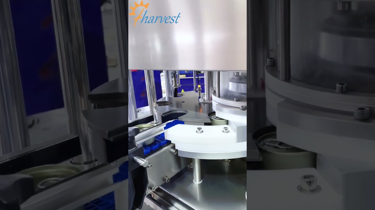 Fully automatic canned tuna fish negative pressure vacuum tin can sealing machine