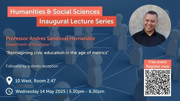 Inaugural Lecture - Professor Andres Sandoval Hernandez