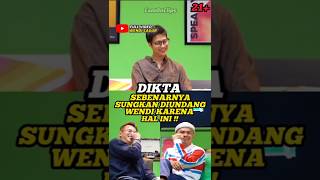 Dikta Sungkan Banget Diundang Wendi Karenafyp trending viral dikta wendic
