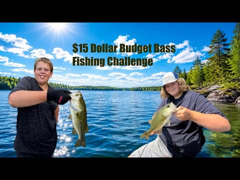 $15 Budget bass fishing challenge!