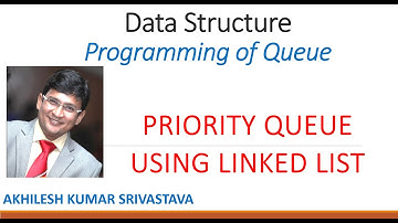 11.4 Priority Queue - Linked List Implementation : Programming of Queue