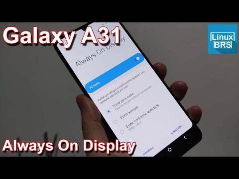 SAMSUNG GALAXY A31 - ALWAYS ON DISPLAY - FUN  ES E CONFIGURA  ES