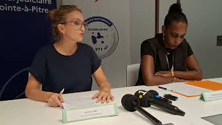 La Procureure Caroline Calbo Et La Commissaire Yasmine Prudenté Devant Les Médias
