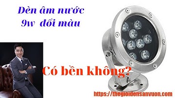 Cách lắp đèn âm nước 9w rgb