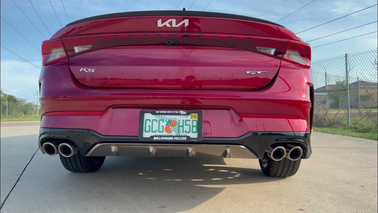 2022 Kia K5 GT Resonator/Muffler delete with single Flowmaster 71415