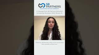 SB Partners Scholarship Mariam