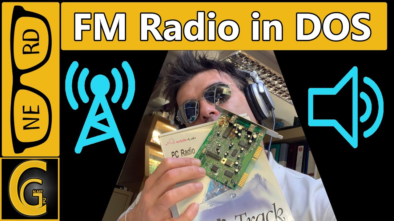 AIMS Radio Tracks 8 Bit ISA FM Radio Card on 386 - YouTube