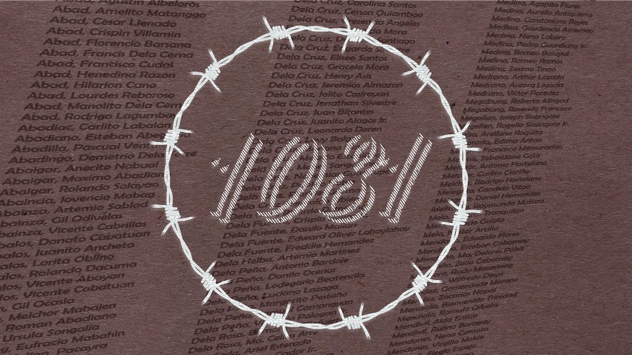 Names of Victims and Martyrs | Martial Law Remembrance 2023