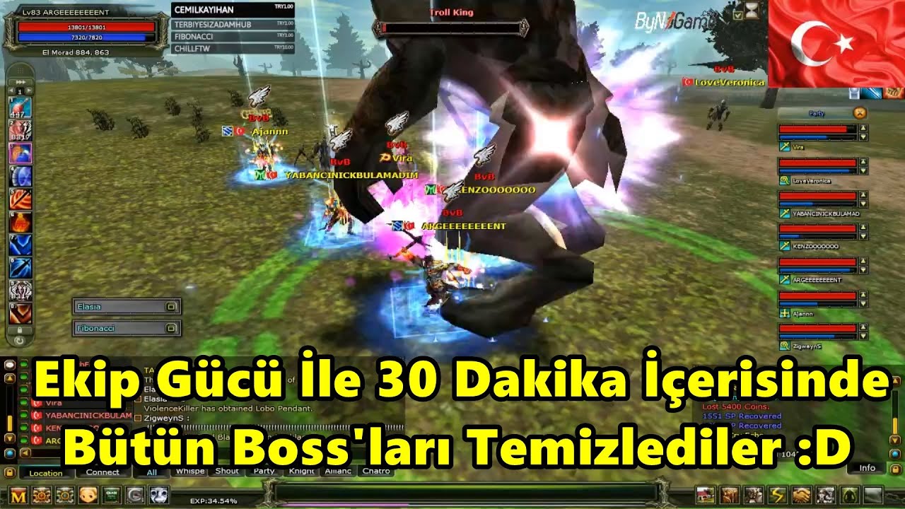 BvB - Res'ten Sonra 30 DK İçinde Bütün Bosslar, Felankor ve İsilion'u Kesiyor! | Knight Online