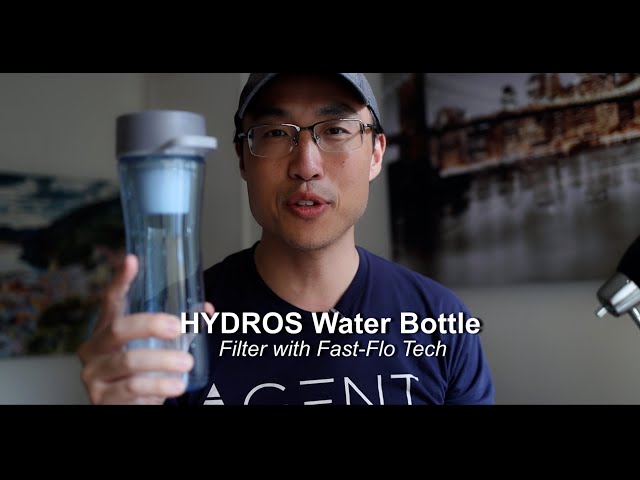 Water Filter Bottle: 20oz  Filtered Water Bottle by Hydros