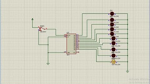 IC 4017 PROTUES SIMULATION