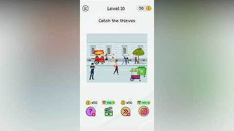 Braindom Level 10 Catch the thieves