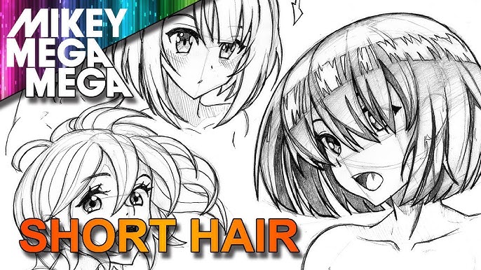 Anime Hair Drawing Reference and Sketches for Artists