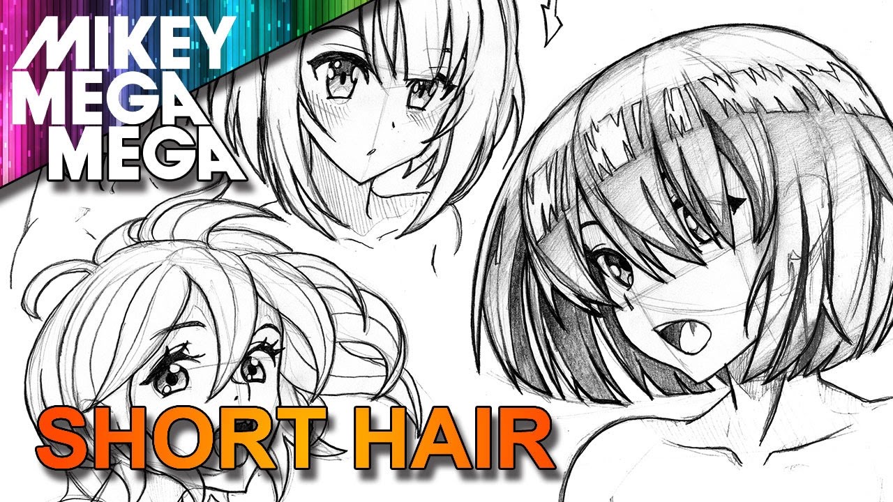 Mini tutorial: How to draw female manga/ anime hair 