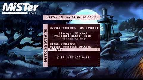 MiSTer FPGA  -ScummVm - Secret of monkey island