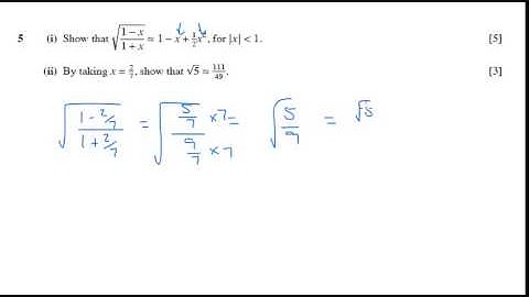 OCR Core 4 June 2008 q5ii - A2 Maths - Binomial Expansion