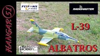 FLYFANS 64MM L-39 L39 6S JET FLAPS LIGHTS ALUMINUM TRAILING ARM RETRACTS 8 MIN FLIGHT NANO TECH 2650